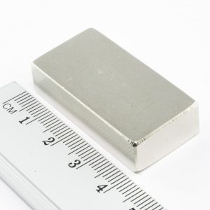 (térmek) Neodímium mágnes téglatest
  40x20x10 mm - N40
