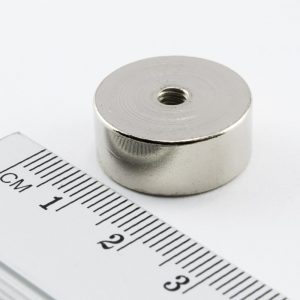 (térmek) Pot mágnes belső menettel 19x8
  mm