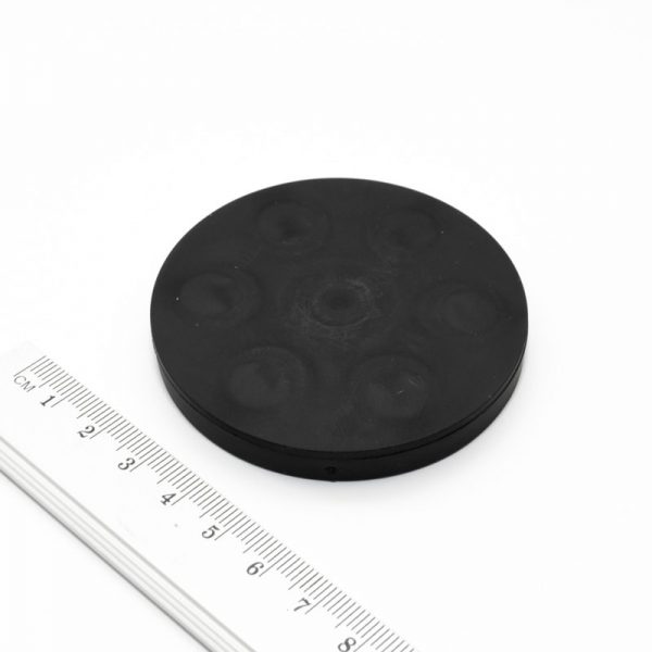 (térmek) Pot mágnes belső menettel 66x8,5
  mm gumírozott