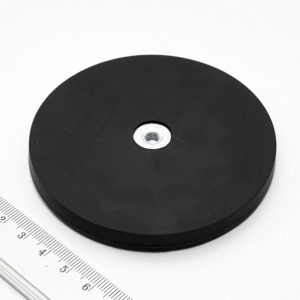 (térmek) Pot mágnes belső menettel 88x8,5
  mm gumírozott
