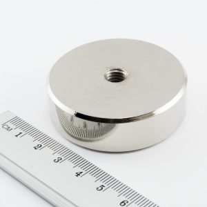 (térmek) Pot mágnes belső menettel 50x15
  mm