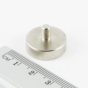 (térmek) Pot mágnes külső menettel 20x5
  mm