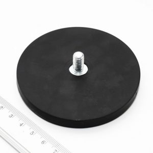 (térmek) Pot mágnes külső menettel 88x8,5
  mm gumírozott