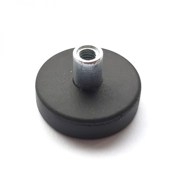 (térmek) Pot mágnes menetes hüvellyel
  22x6 mm gumírozott