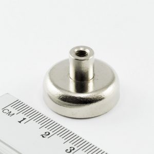 (térmek) Pot mágnes menetes hüvellyel
  25x8 mm