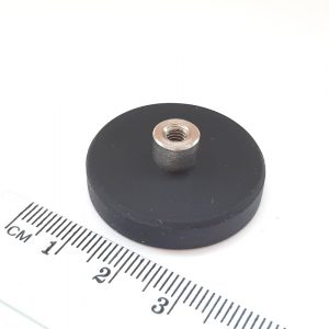 (térmek) Pot mágnes menetes hüvellyel
  31x6 mm gumírozott