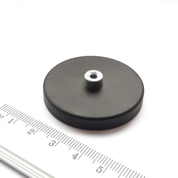 (térmek) Pot mágnes menetes hüvellyel
  43x6 mm gumírozott