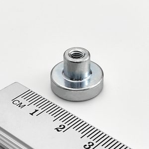 (térmek) Pot mágnes menetes hüvellyel
  16x4,5 mm - N42