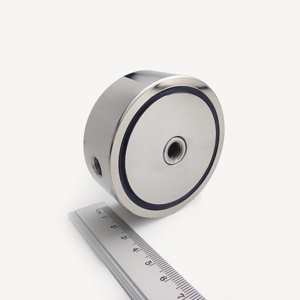 (térmek) Pot mágnes az egész mágnesen
  áthaladó menettel 74x28 mm kétoldalas