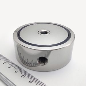 (térmek) Pot mágnes az egész mágnesen
  áthaladó menettel 74x28 mm kétoldalas