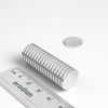 Neodímium hengermágnes 15×1,5 mm - N38