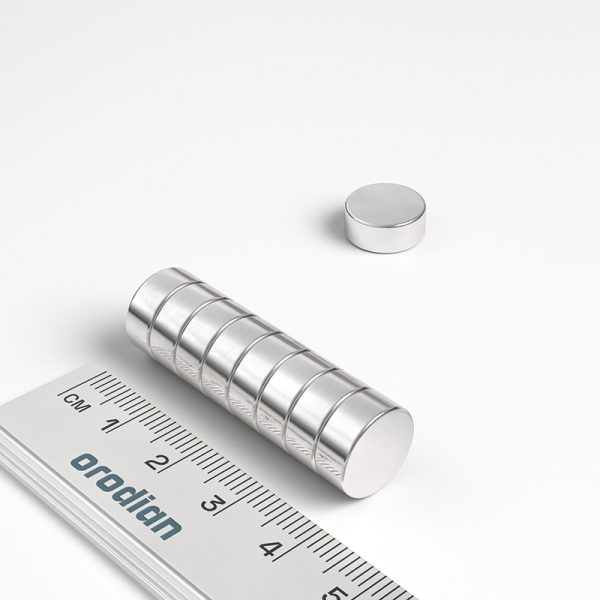 Neodímium hengermágnes 12×5 mm
