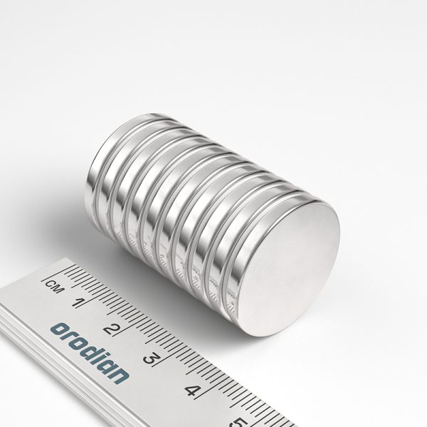 Neodímium hengermágnes 25×3 mm