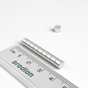 Neodímium hengermágnes 5×4 mm