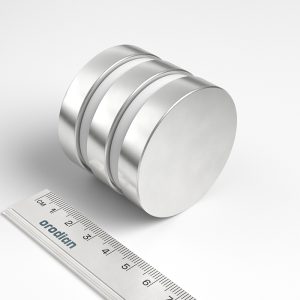 Neodímium hengermágnes 50×10 mm