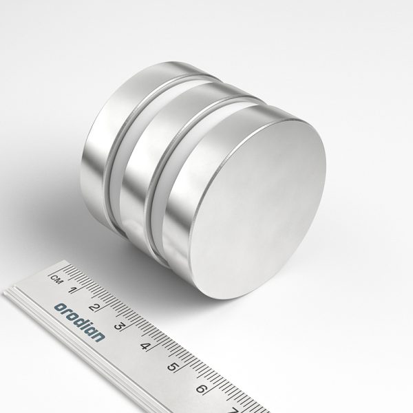 Neodímium hengermágnes 50×10 mm