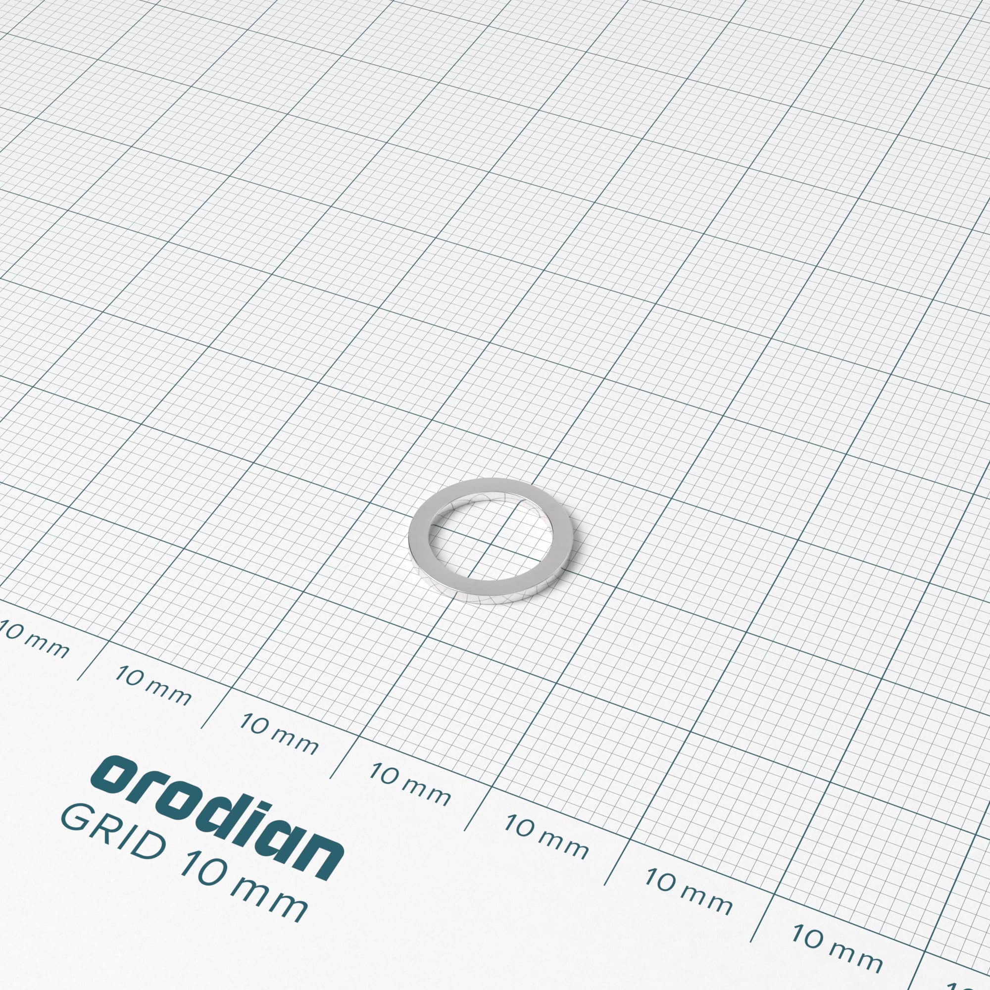 Neodímium mágnes gyűrű 12-9×1 mm - N38 - Image 2