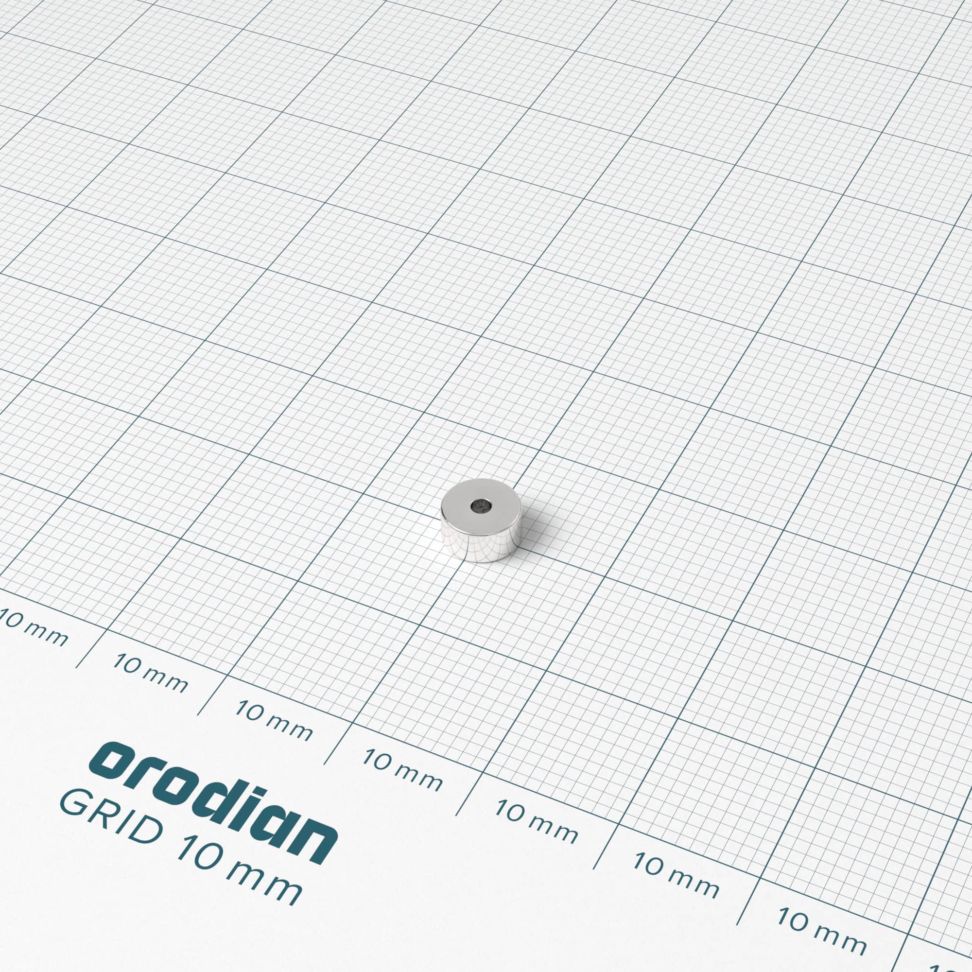 Neodímium mágnes gyűrű 6-1,5×3 mm - N38 - Image 2