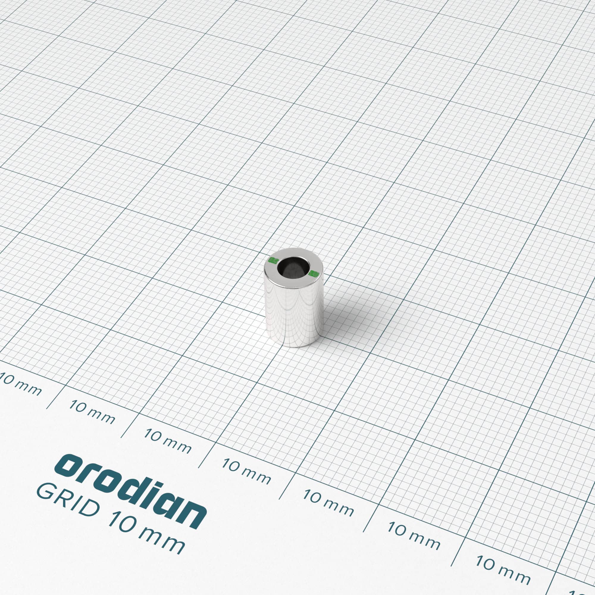 Neodímium mágnes gyűrű 7-3,7×10 mm - N42 - Image 2