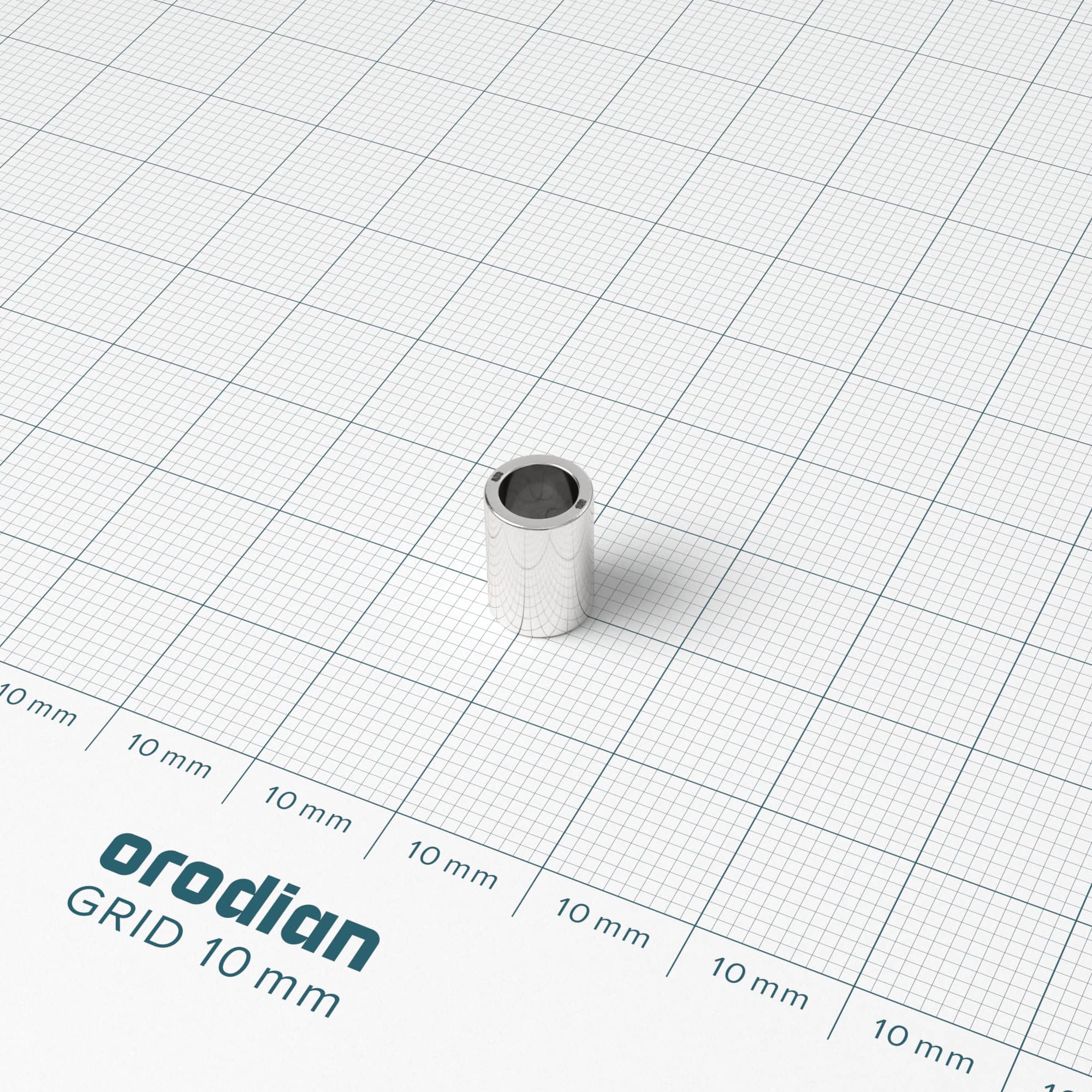 Neodímium mágnes gyűrű 7-5×10 mm - N42 - Image 2