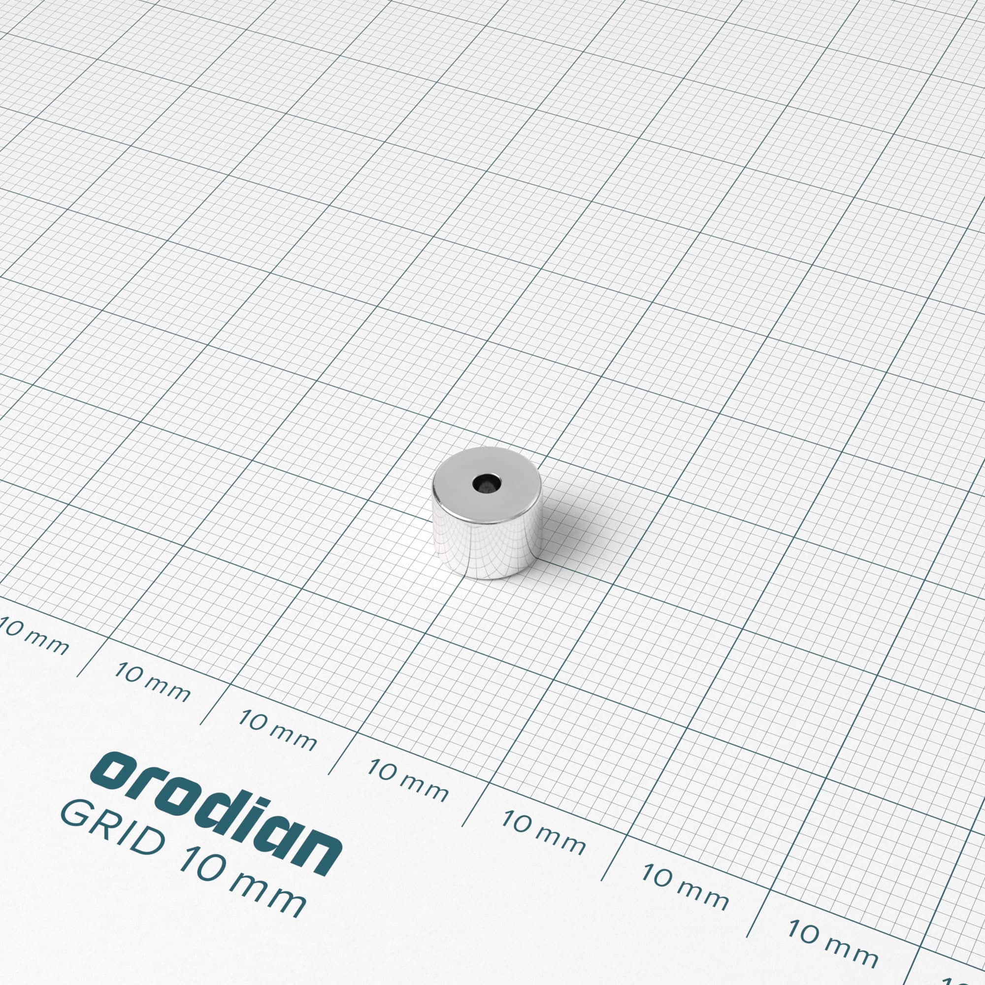 Neodímium mágnes gyűrű 8-2×6 mm - N50 - Image 2