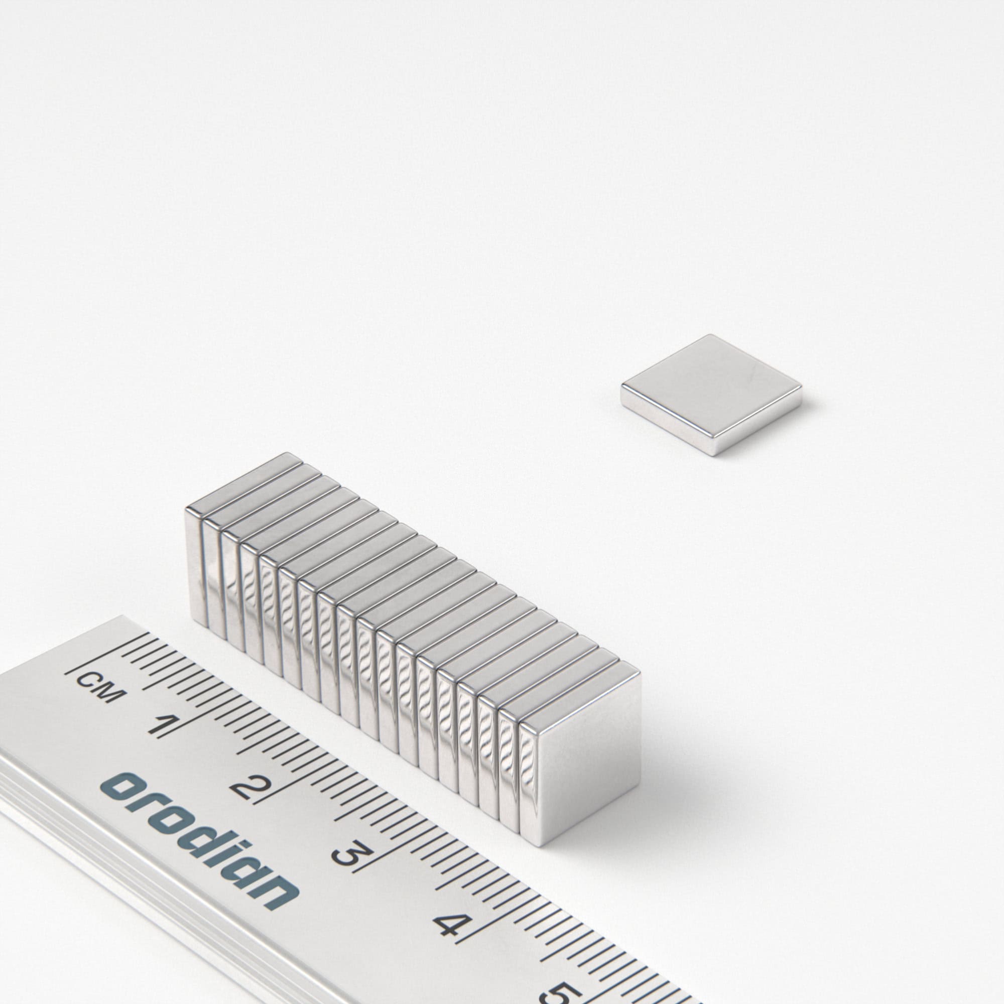 Neodímium mágnes téglatest 10×10×2 mm - N38