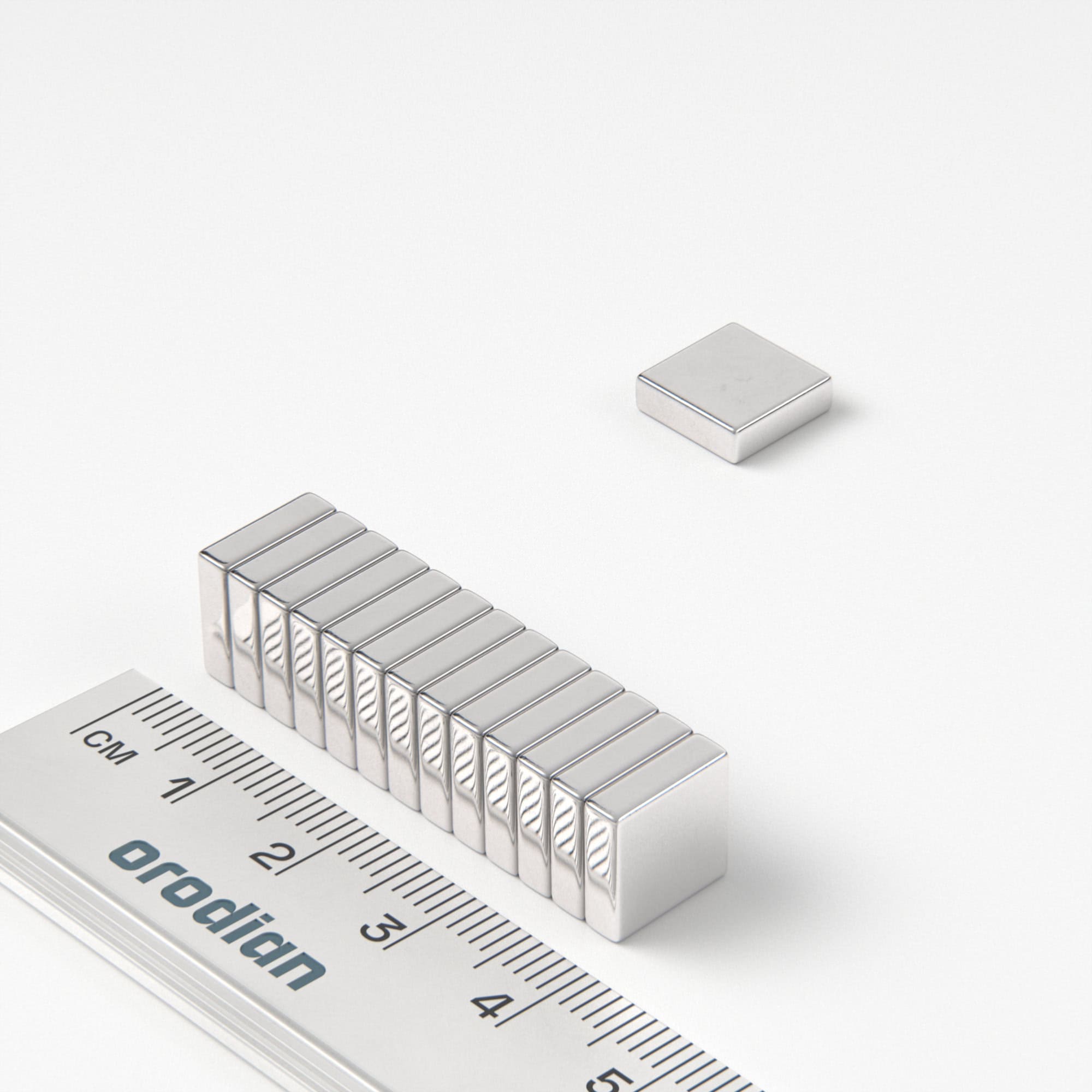 Neodímium mágnes téglatest 10×10×3 mm - N38