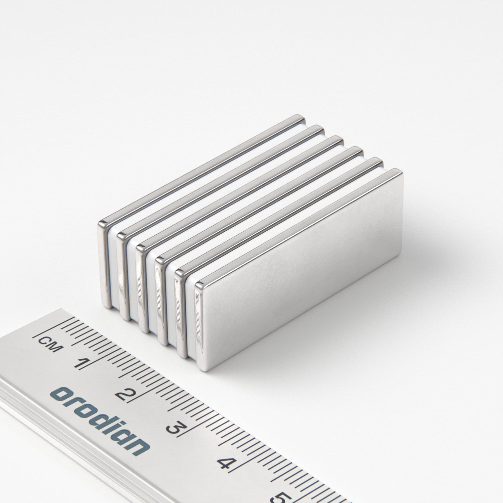 Neodímium mágnes téglatest 40×15×2 mm - N38
