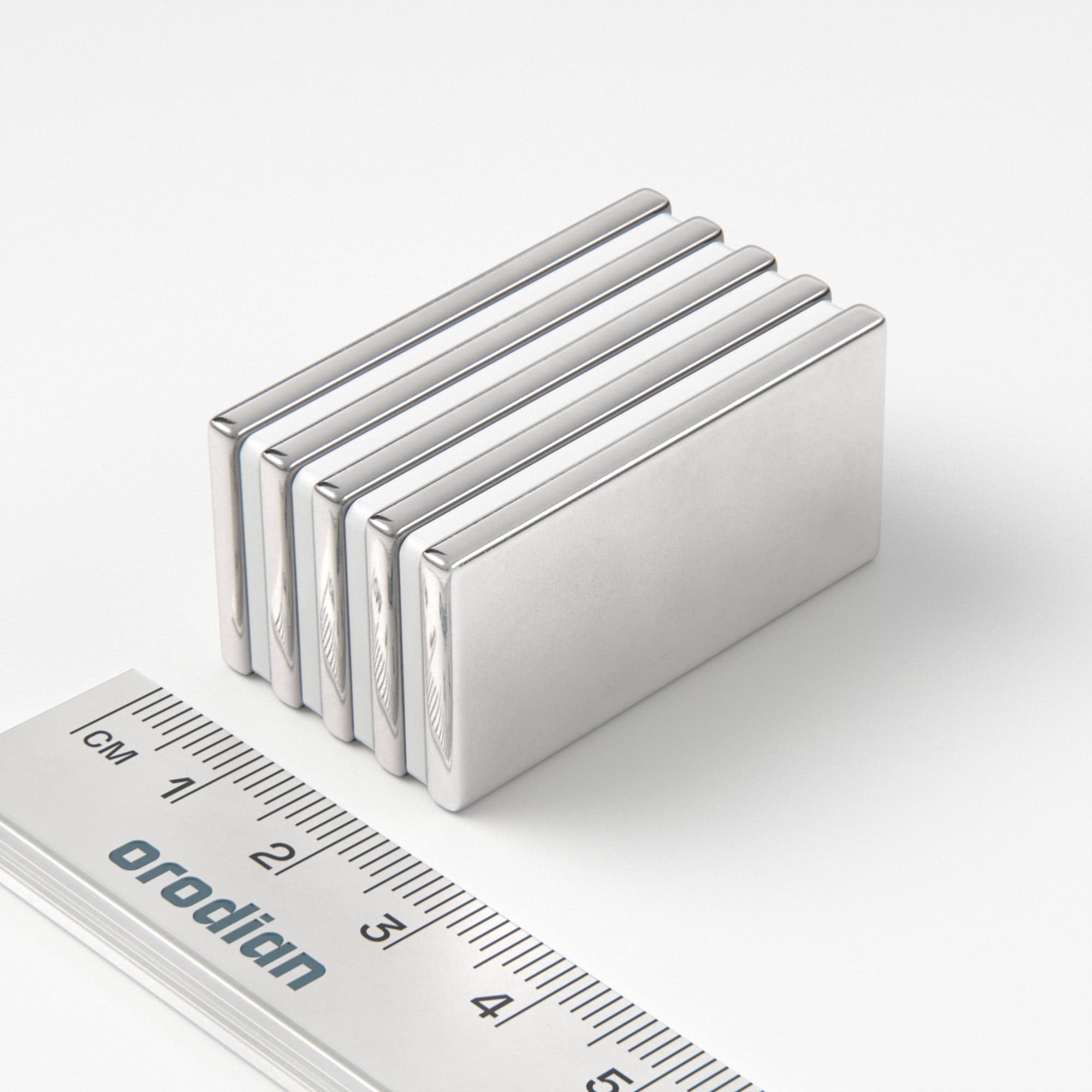 Neodímium mágnes téglatest 40×20×3 mm - N38