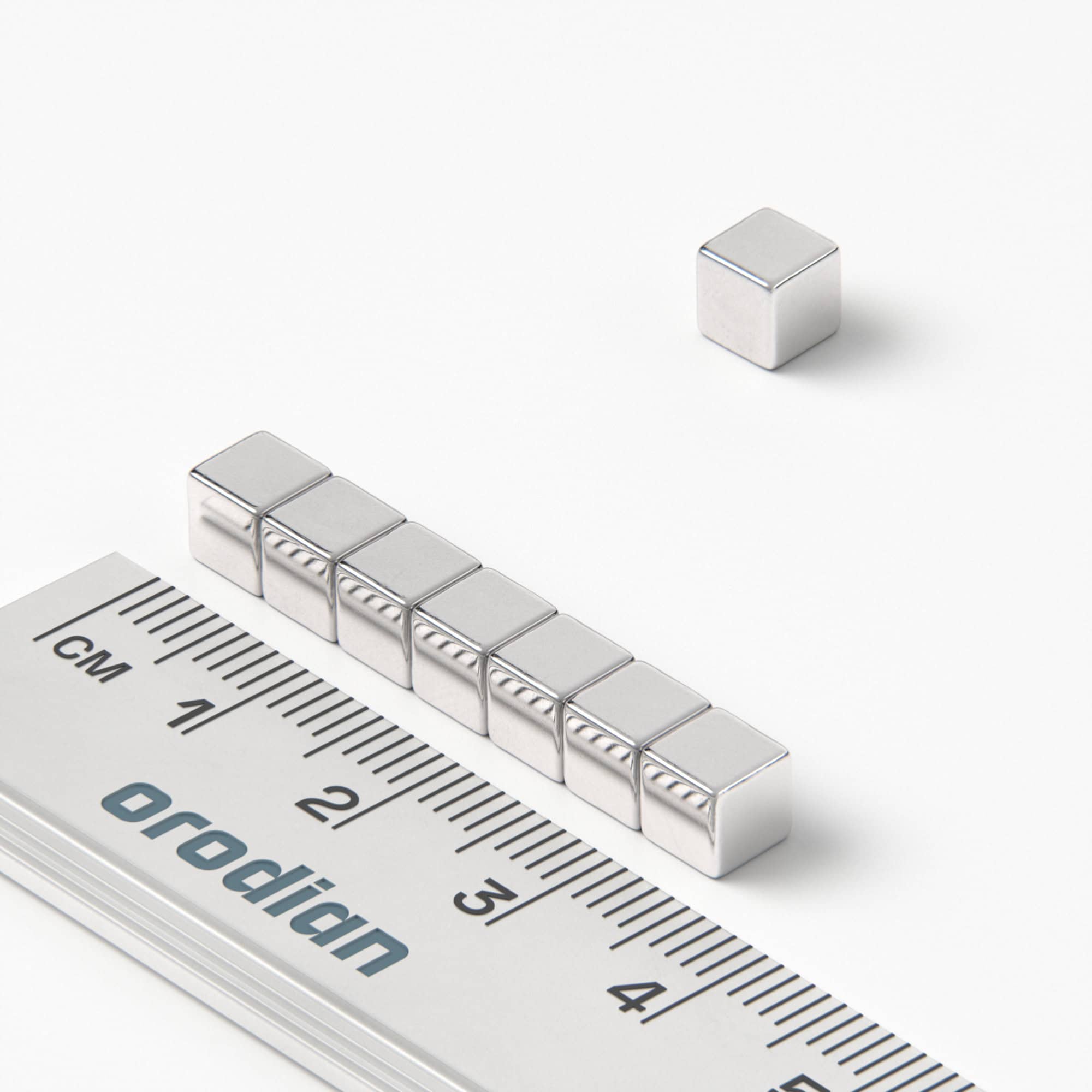 Neodímium mágnes kocka 5×5×5 mm - N35