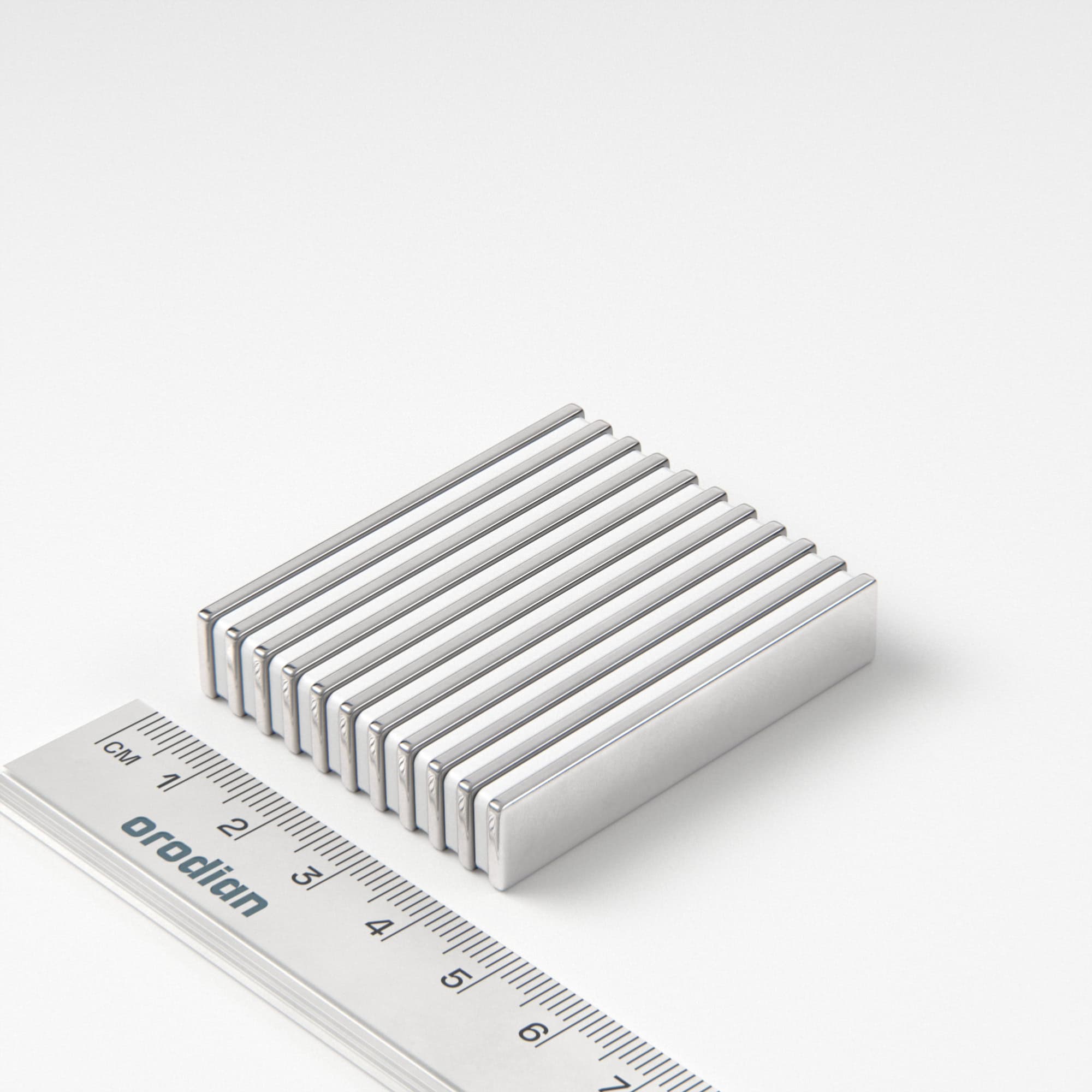 Neodímium mágnes téglatest 50×10×2 mm - N38