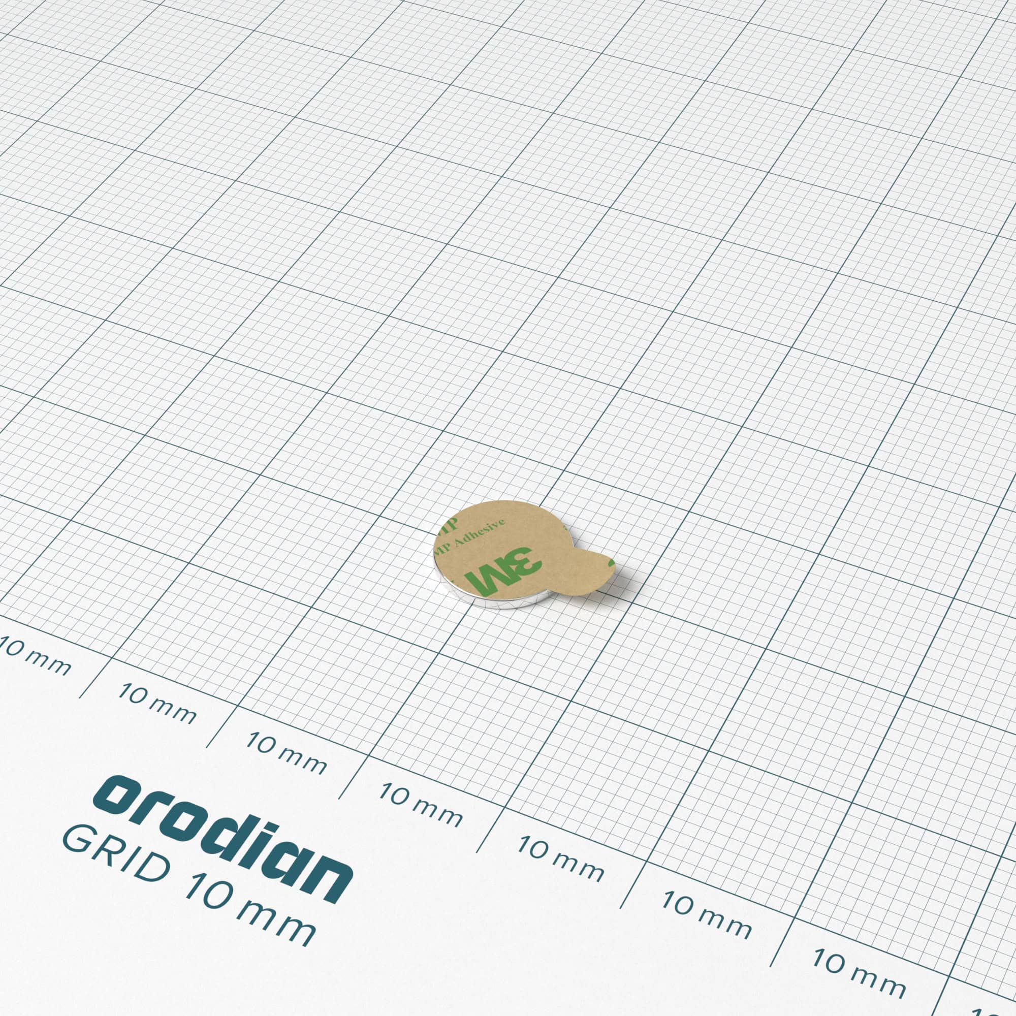 Neodímium hengermágnes 10×1 mm matricával - N38 - Image 2