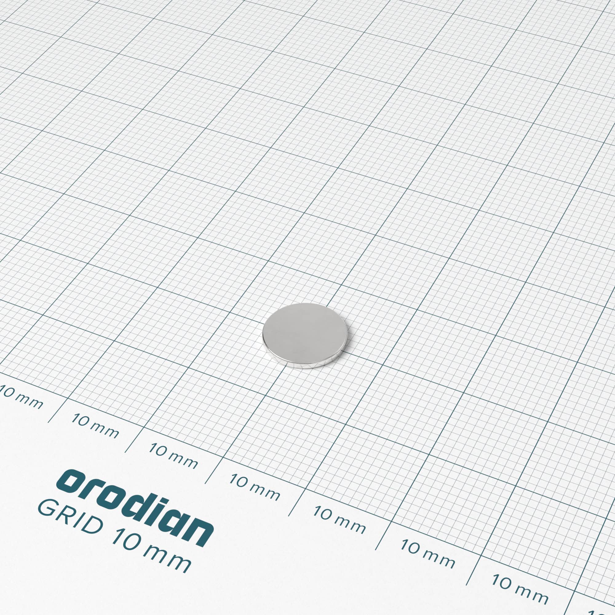 Neodímium hengermágnes 10×1 mm - N38 - Image 2