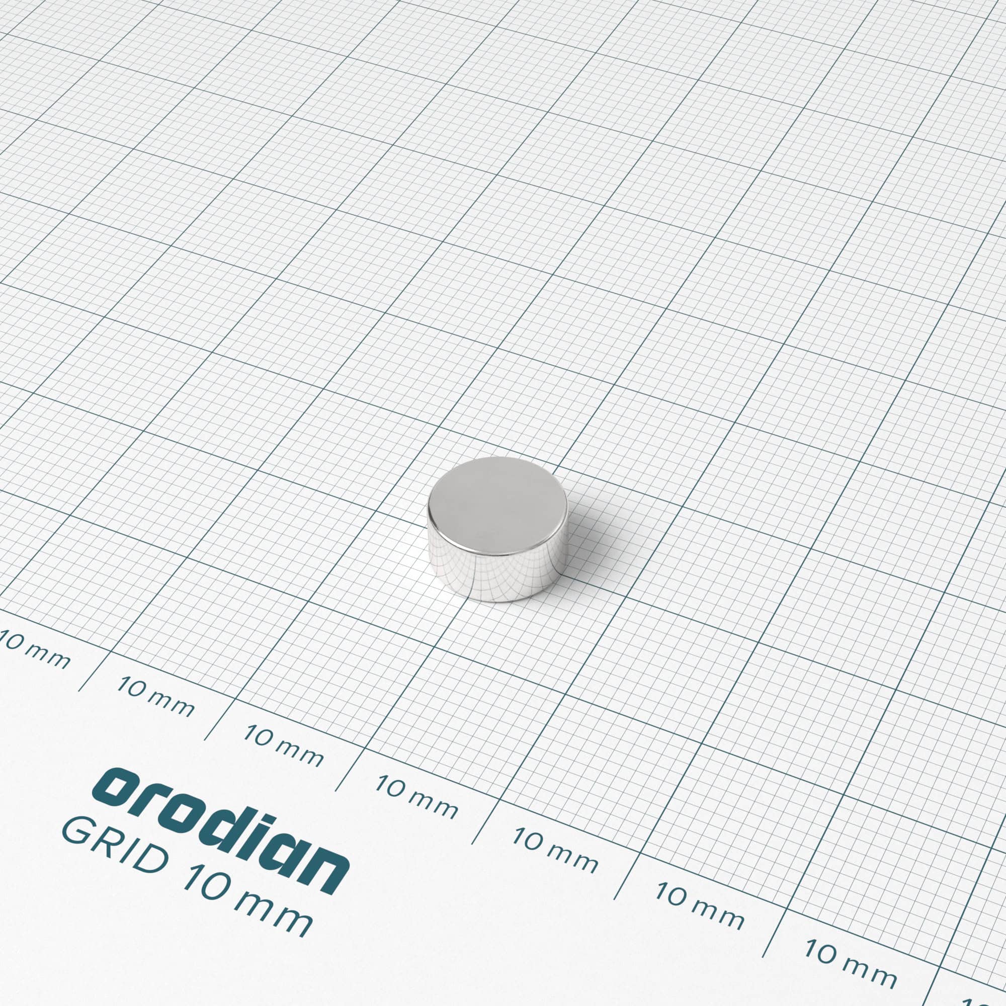 Neodímium hengermágnes 10×5 mm - N42 - Image 2