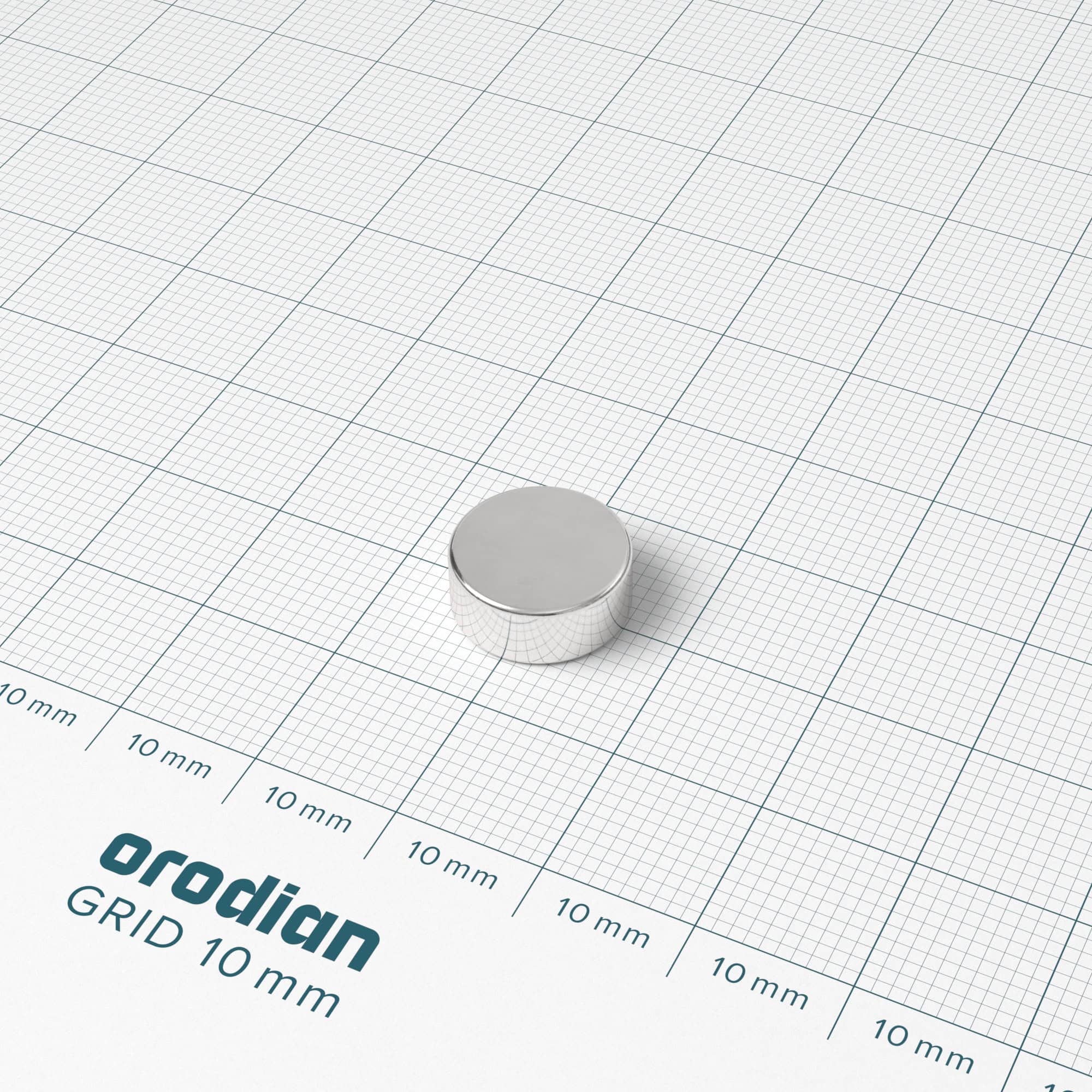 Neodímium hengermágnes 12×5 mm - N38 - Image 2