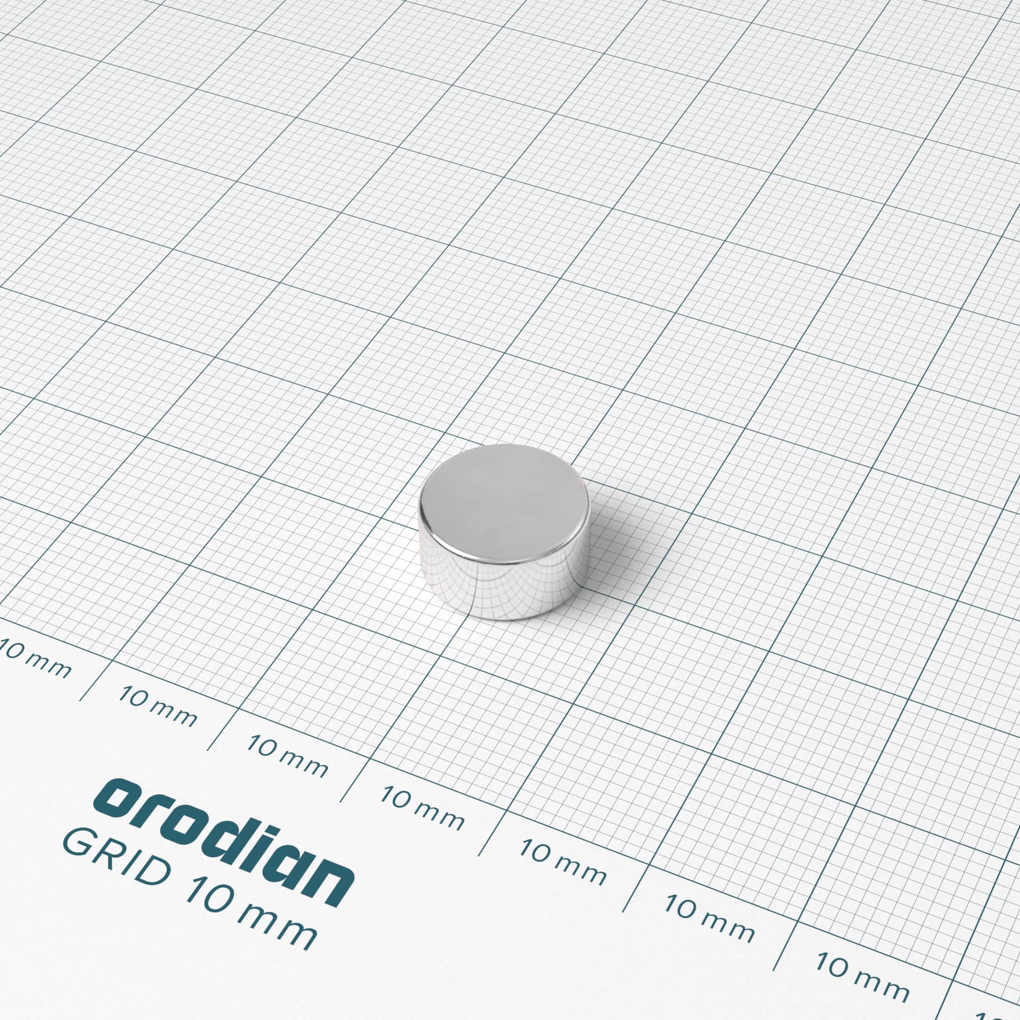 Neodímium hengermágnes 12×6 mm - N38 - Image 2