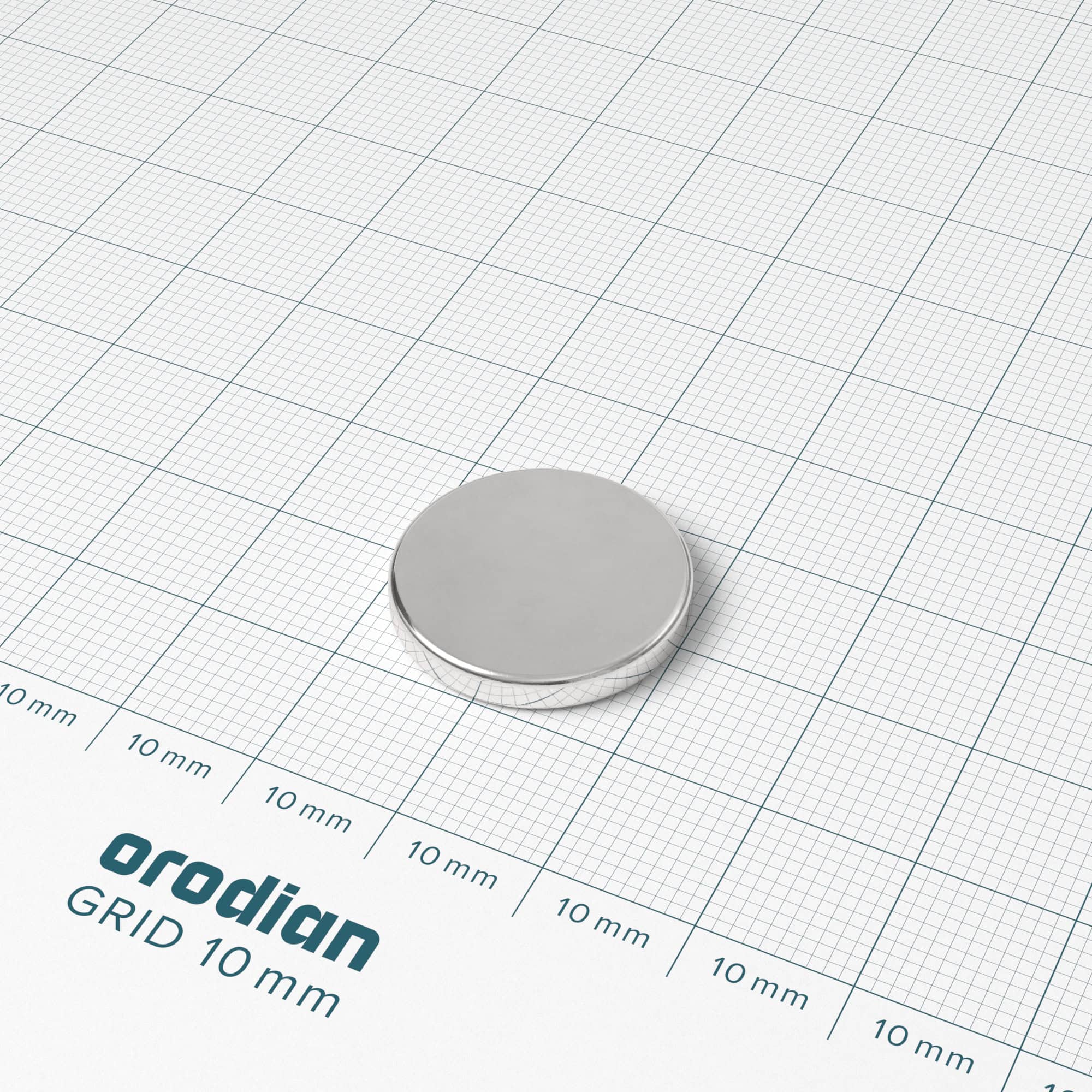 Neodímium hengermágnes 20×3 mm - N38 - Image 2