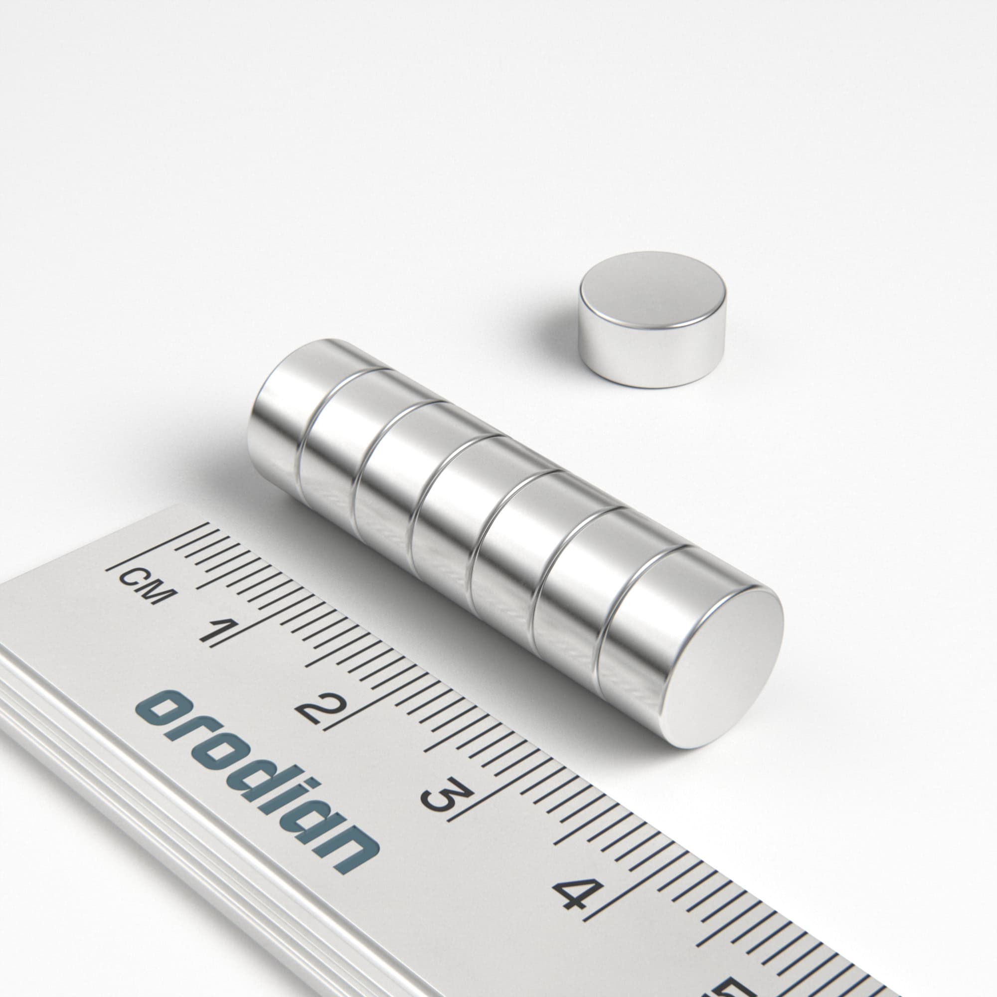 Neodímium hengermágnes 10×5 mm - N38