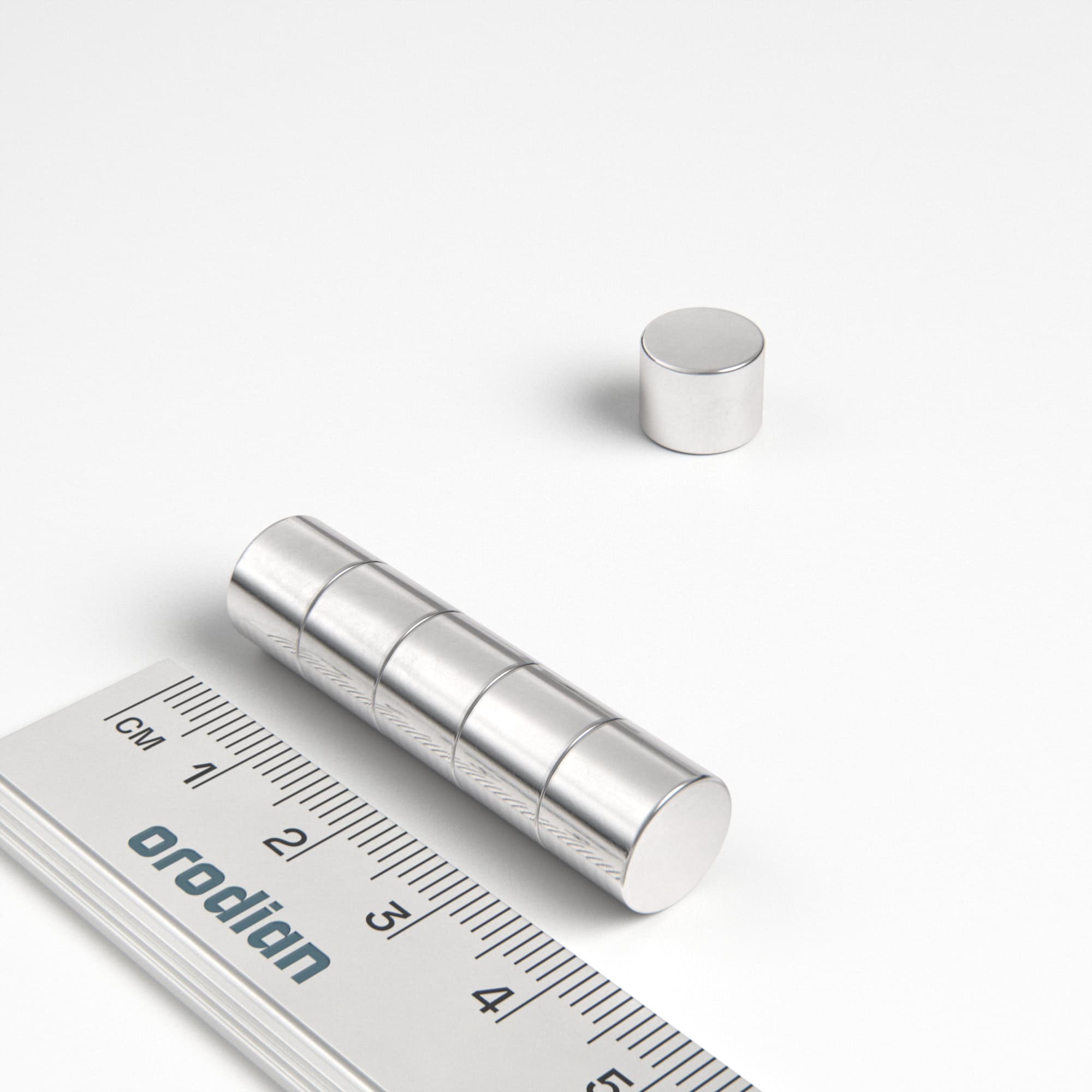 Neodímium hengermágnes 10×8 mm - N42