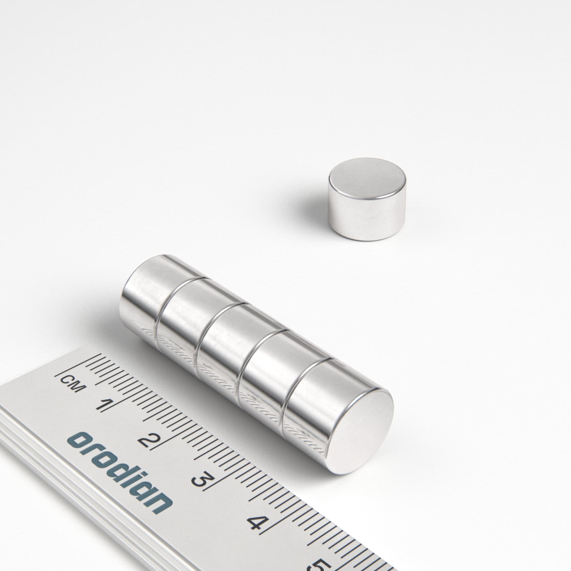 Neodímium hengermágnes 12×8 mm - N38