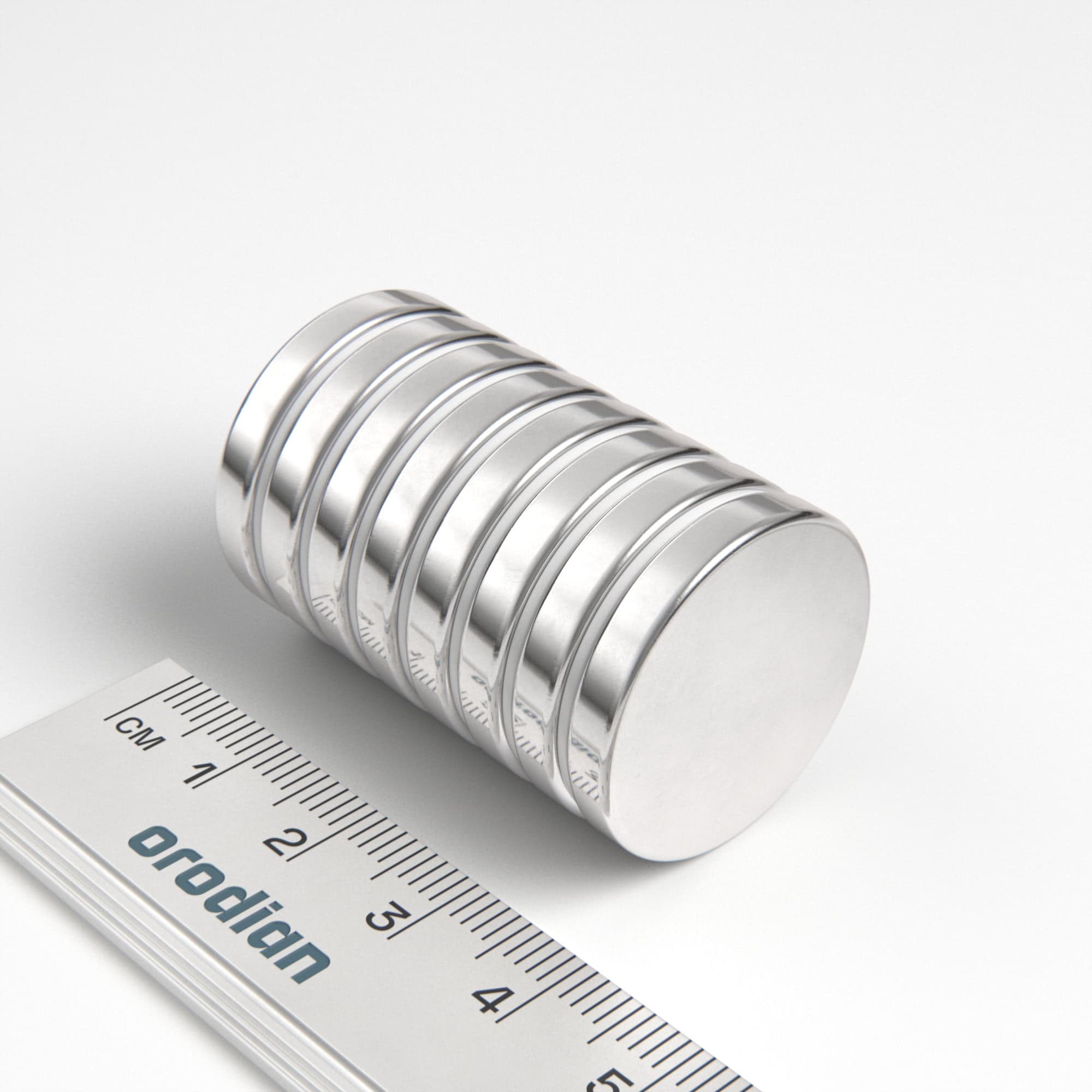 Neodímium hengermágnes 25×4 mm - N38