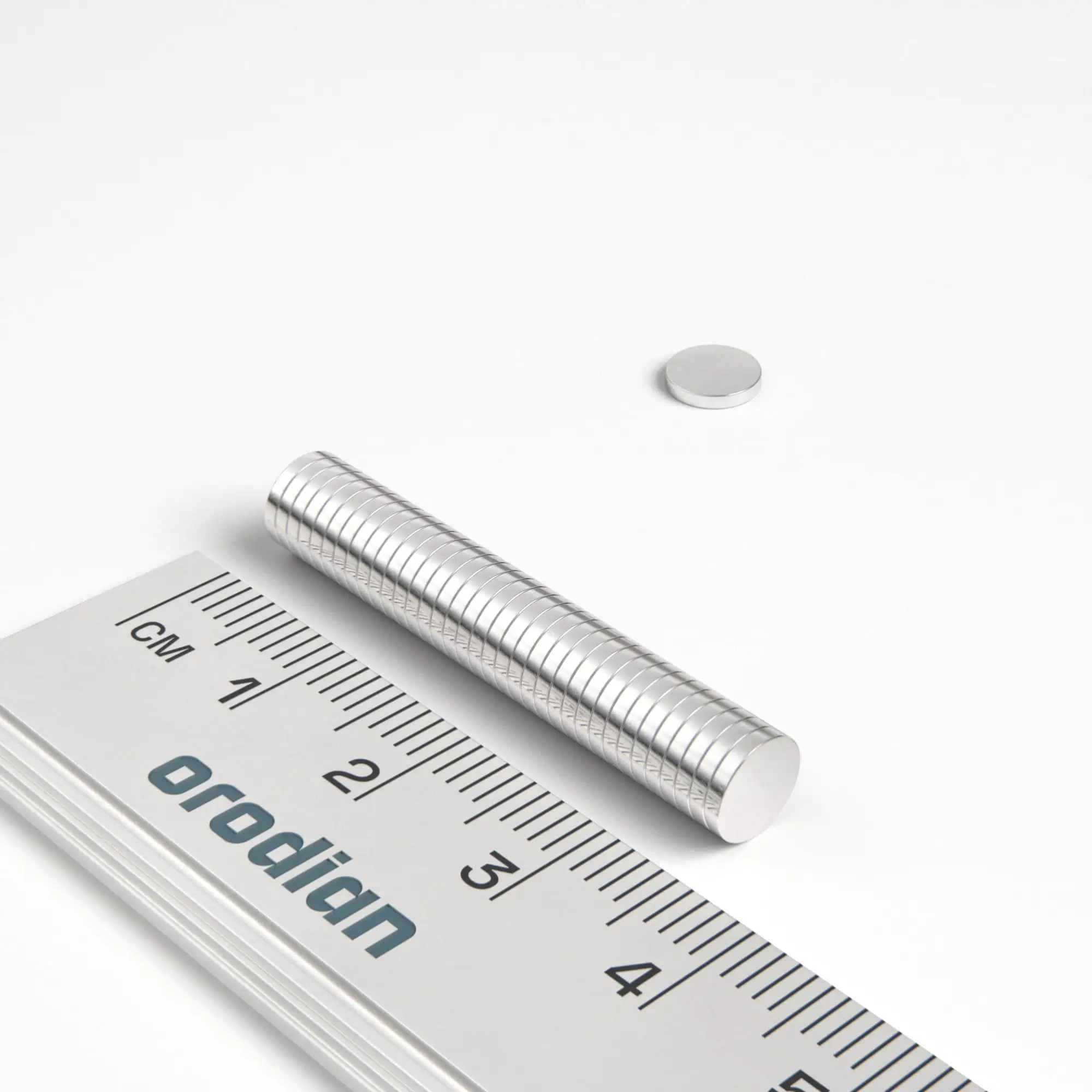 Neodímium hengermágnes 6×1 mm - N38