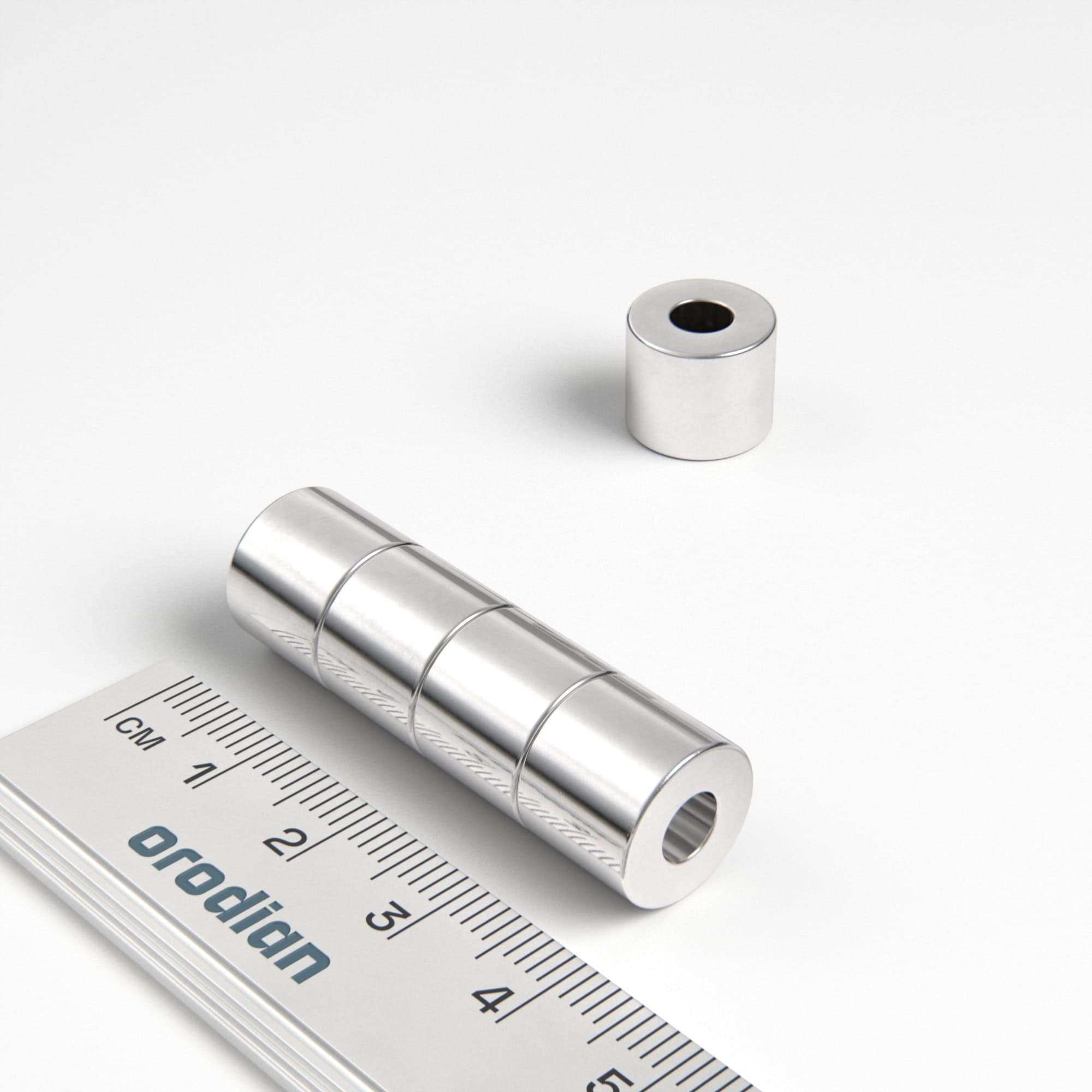 Neodímium mágnes gyűrű 12-5×10 mm - N38