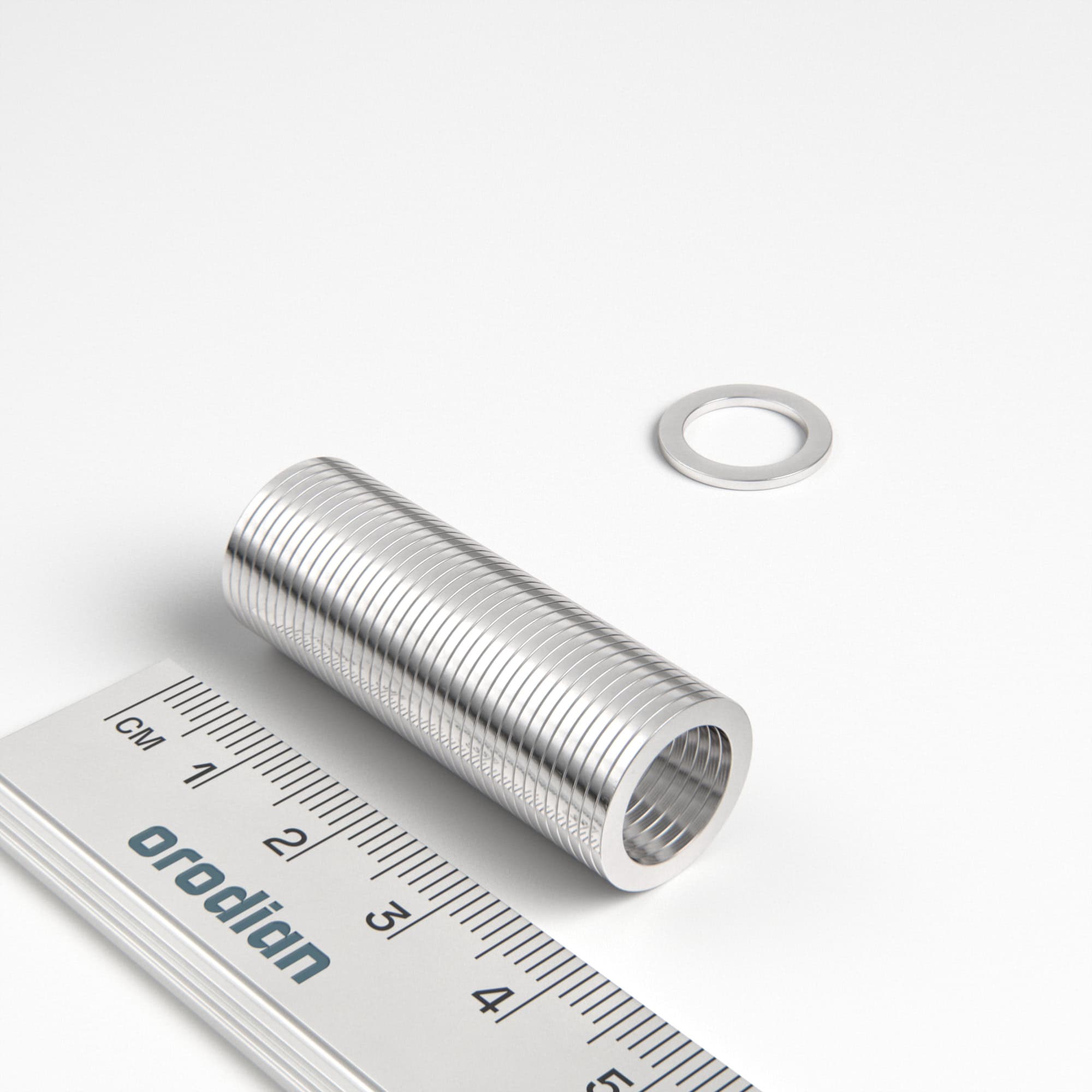 Neodímium mágnes gyűrű 14-10×1 mm - N38