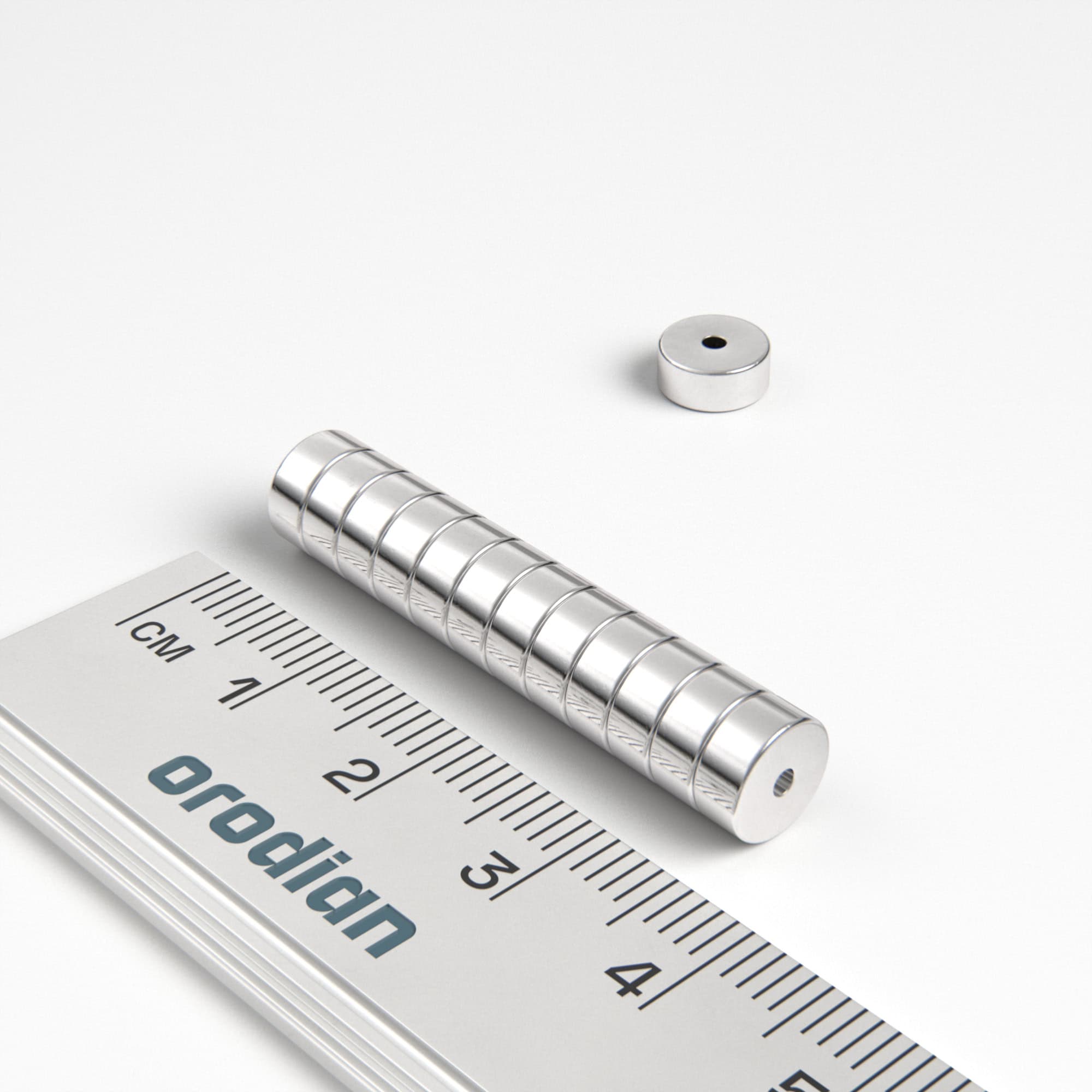 Neodímium mágnes gyűrű 7-1,5×3 mm - N38